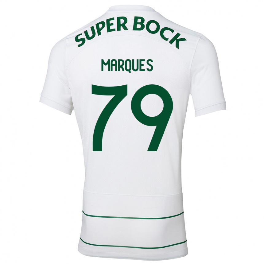 Vyrai Rodrigo Marquês #79 Baltas Išvykos Marškinėliai 2023/24 T-Shirt