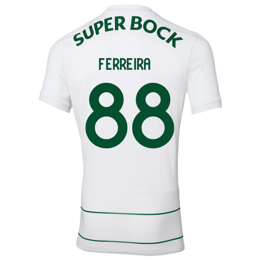 Vyrai Tiago Ferreira #88 Baltas Išvykos Marškinėliai 2023/24 T-Shirt