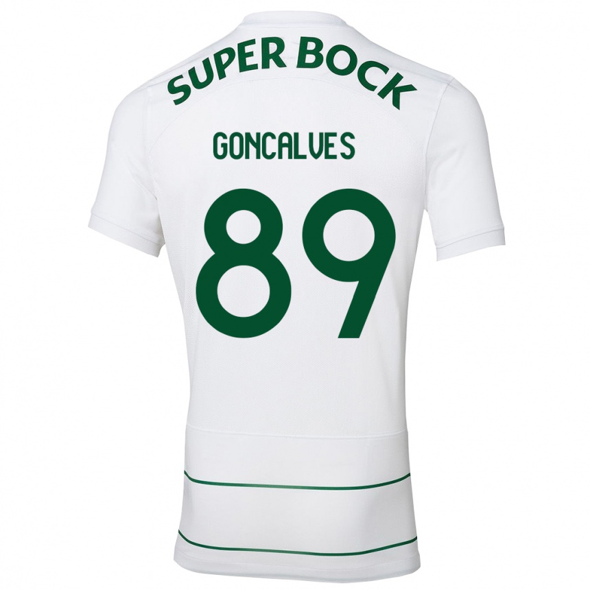 Vyrai André Gonçalves #89 Baltas Išvykos Marškinėliai 2023/24 T-Shirt