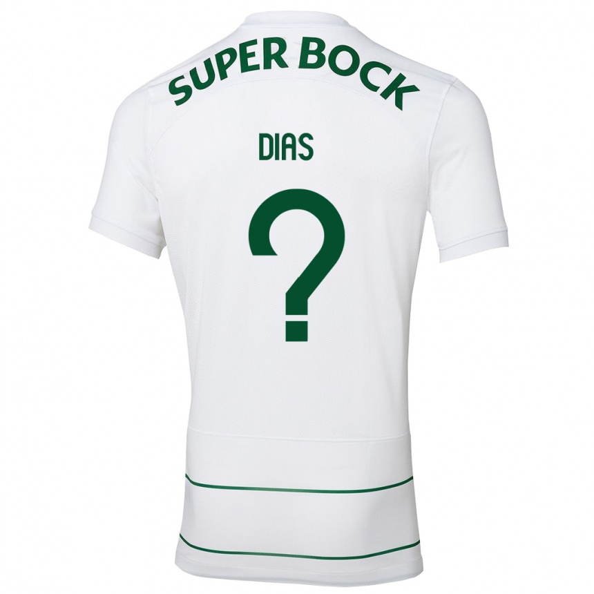 Vyrai Rodrigo Dias #0 Baltas Išvykos Marškinėliai 2023/24 T-Shirt