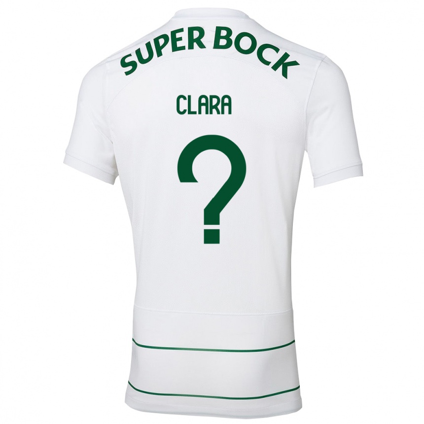 Vyrai Diogo Clara #0 Baltas Išvykos Marškinėliai 2023/24 T-Shirt