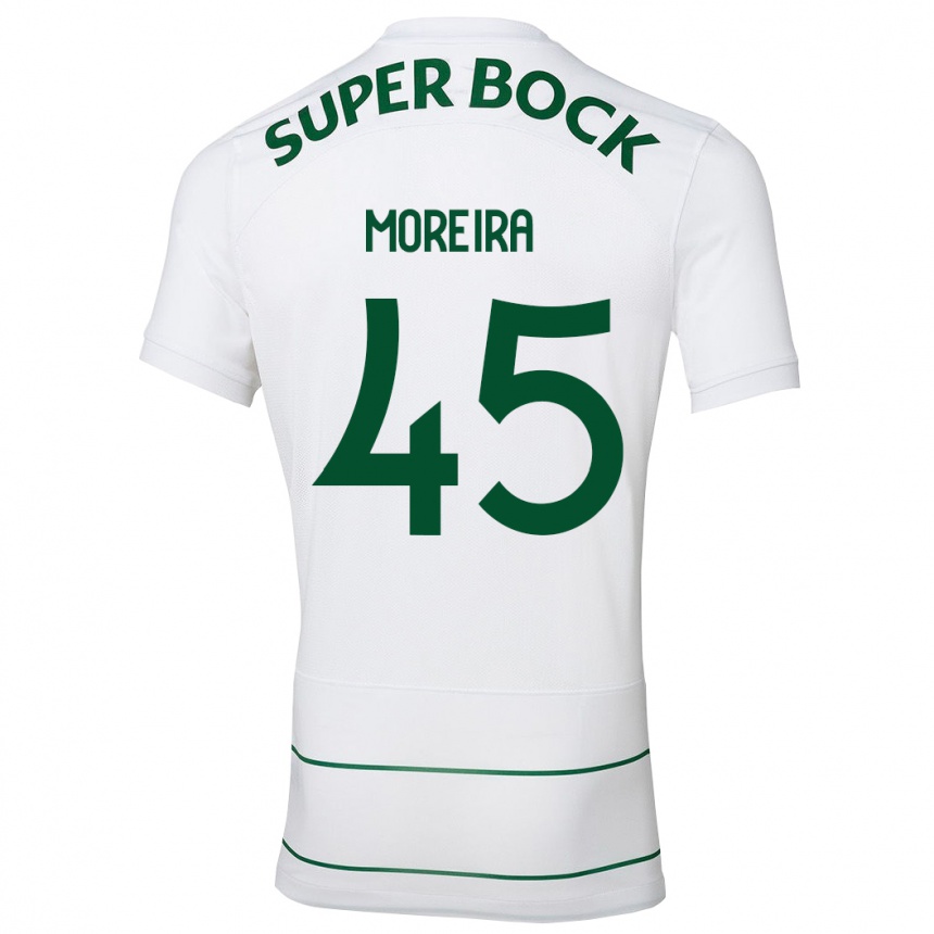 Vyrai David Moreira #45 Baltas Išvykos Marškinėliai 2023/24 T-Shirt