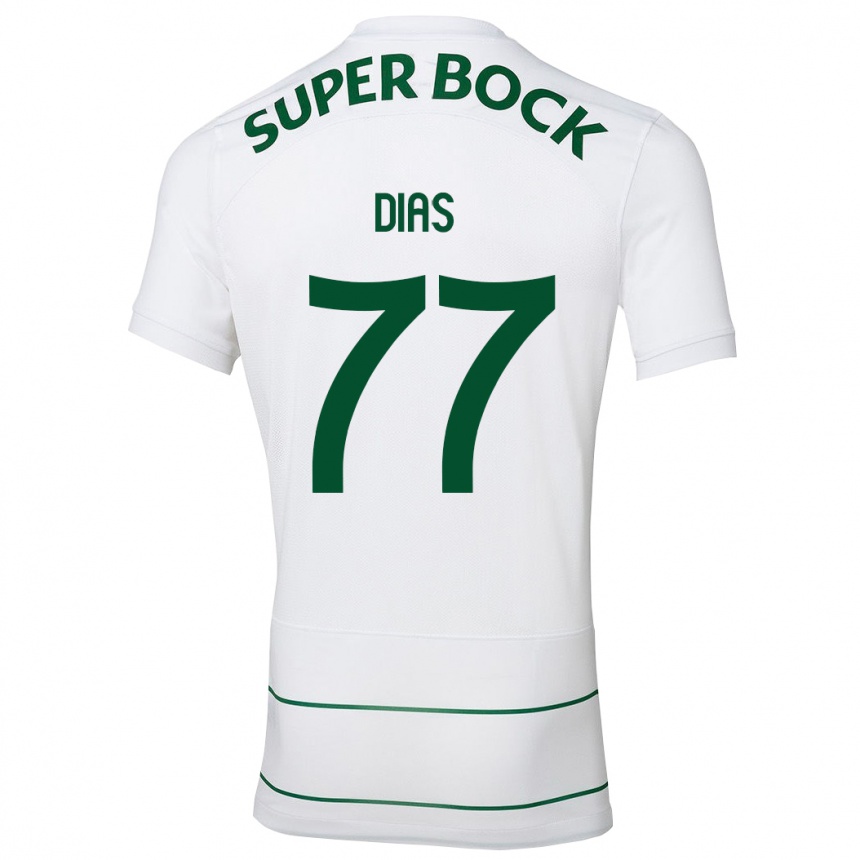 Vyrai Lucas Dias #77 Baltas Išvykos Marškinėliai 2023/24 T-Shirt