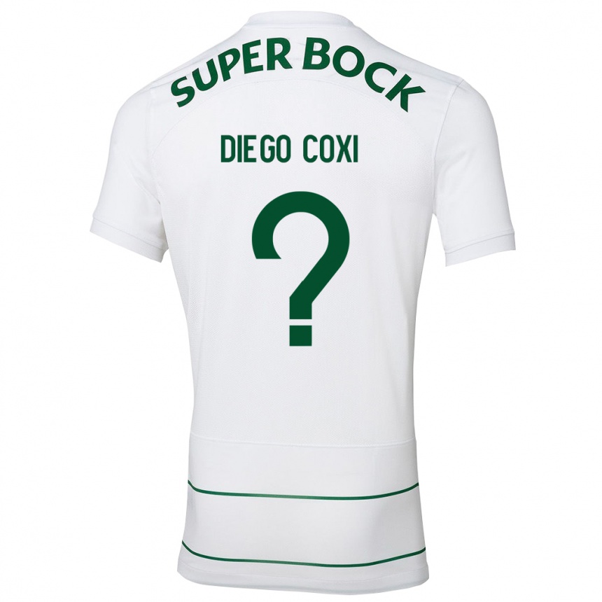 Vyrai Diego Coxi #0 Baltas Išvykos Marškinėliai 2023/24 T-Shirt