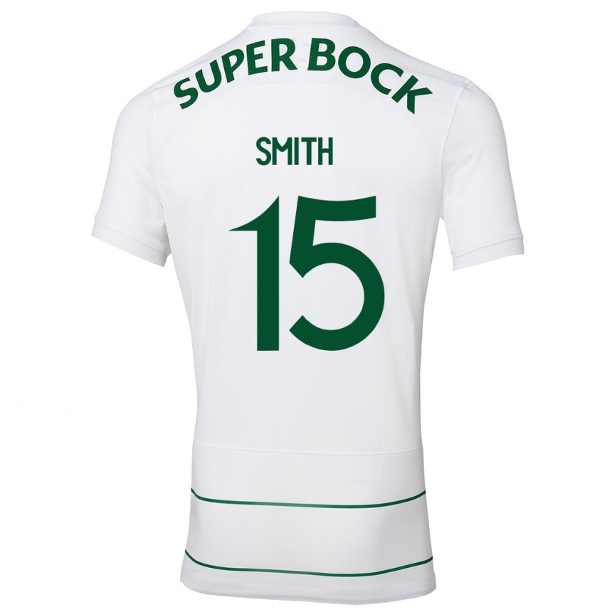 Vyrai Olivia Smith #15 Baltas Išvykos Marškinėliai 2023/24 T-Shirt