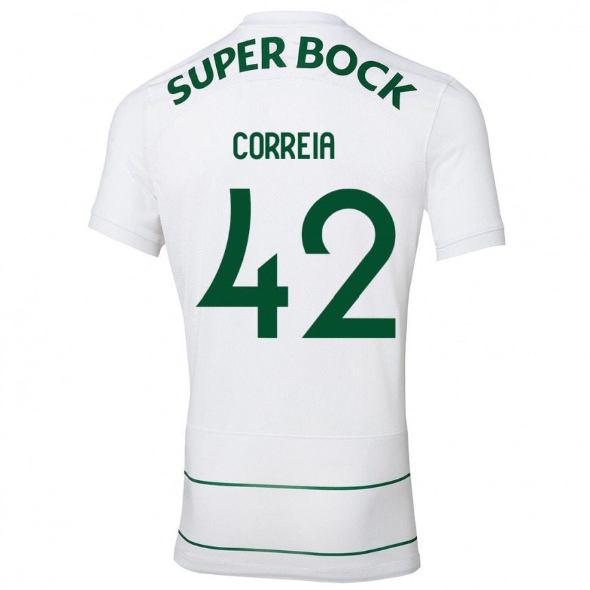 Vyrai Leonete Maísa Nozerand Correia #42 Baltas Išvykos Marškinėliai 2023/24 T-Shirt