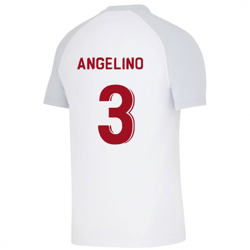 Vyrai Angeliño #3 Baltas Išvykos Marškinėliai 2023/24 T-Shirt