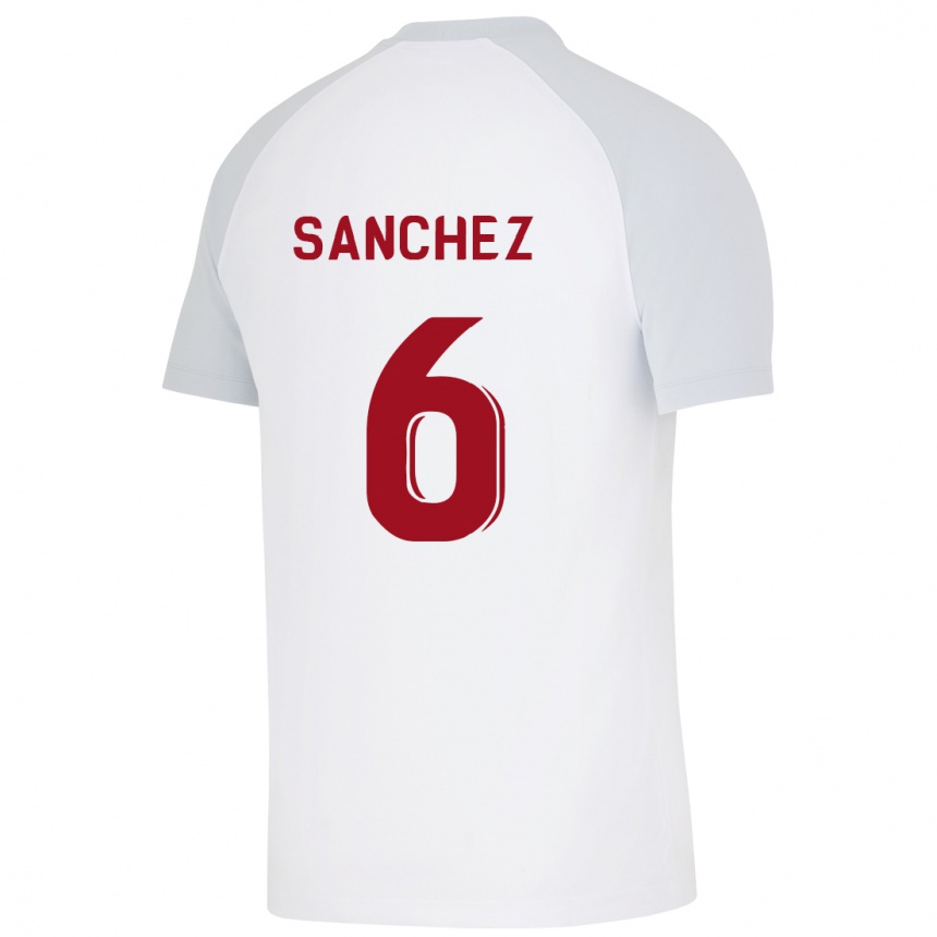 Vyrai Davinson Sanchez #6 Baltas Išvykos Marškinėliai 2023/24 T-Shirt