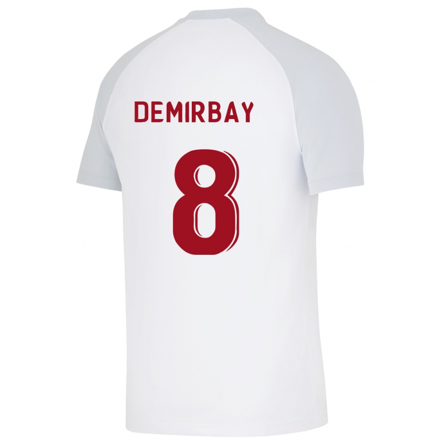 Vyrai Kerem Demirbay #8 Baltas Išvykos Marškinėliai 2023/24 T-Shirt