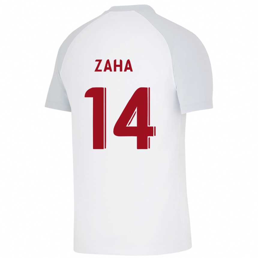 Vyrai Wilfried Zaha #14 Baltas Išvykos Marškinėliai 2023/24 T-Shirt