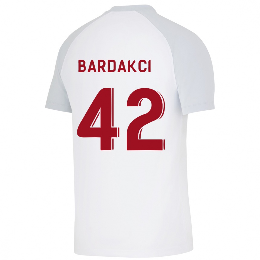 Vyrai Abdülkerim Bardakcı #42 Baltas Išvykos Marškinėliai 2023/24 T-Shirt