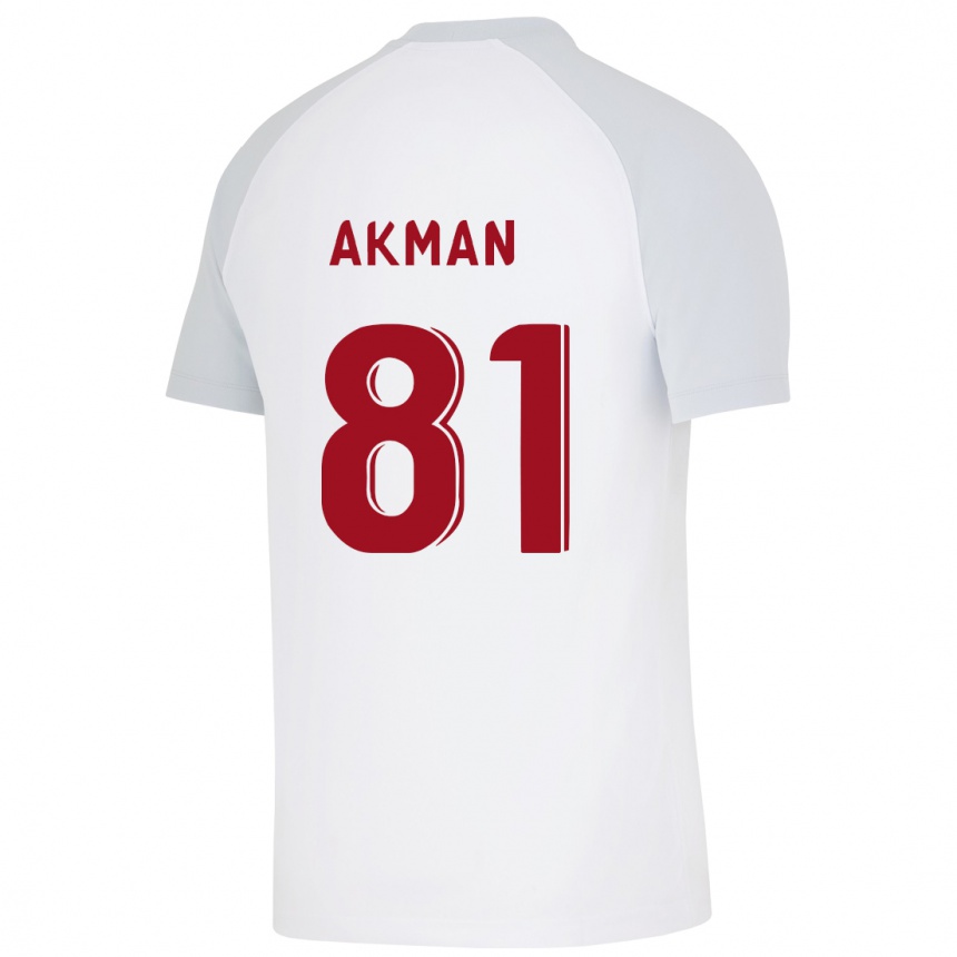 Vyrai Hamza Akman #81 Baltas Išvykos Marškinėliai 2023/24 T-Shirt