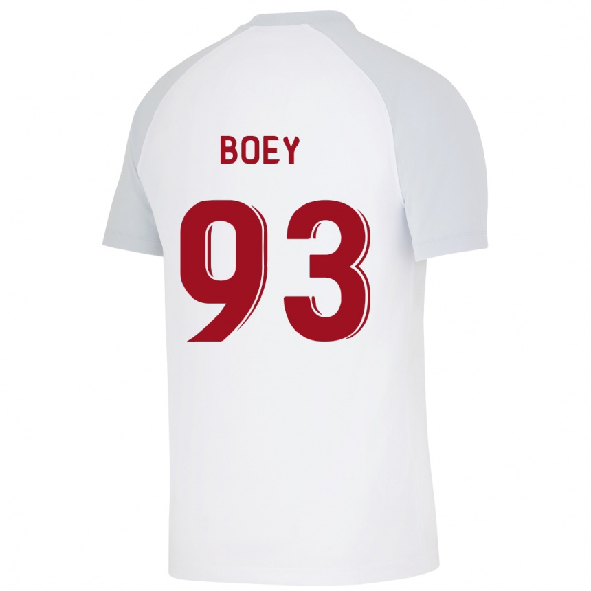 Vyrai Sacha Boey #93 Baltas Išvykos Marškinėliai 2023/24 T-Shirt