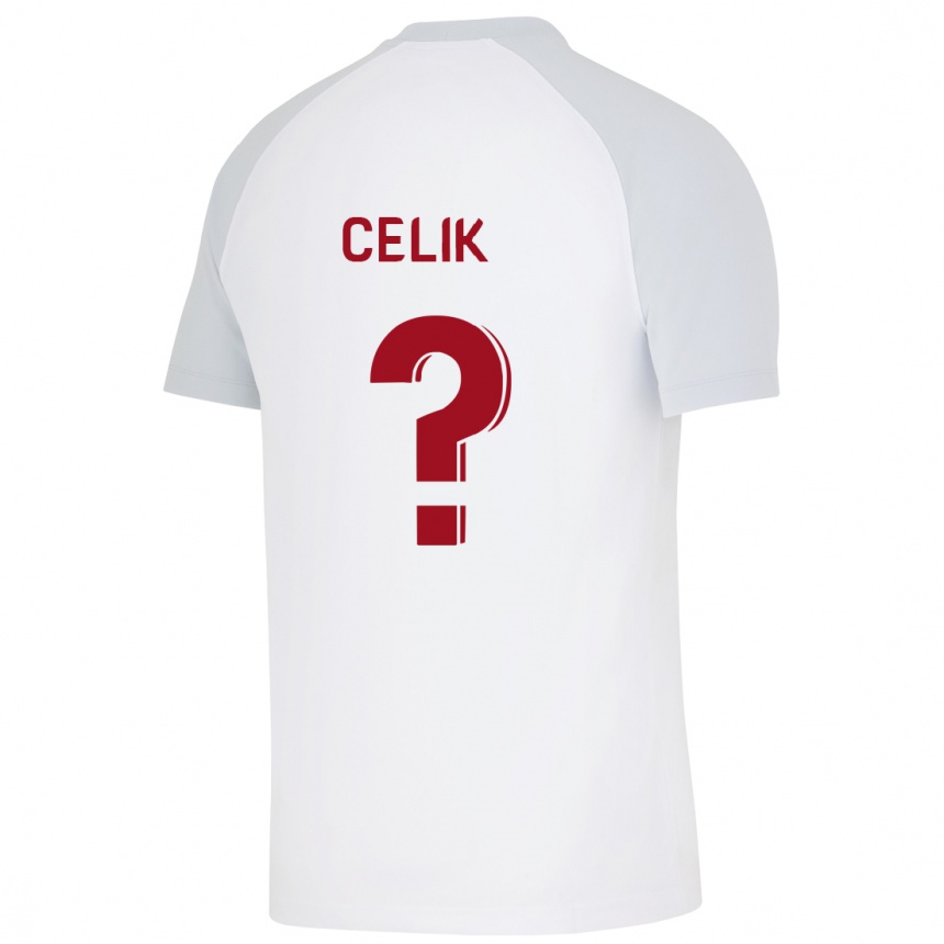 Vyrai Berke Celik #0 Baltas Išvykos Marškinėliai 2023/24 T-Shirt