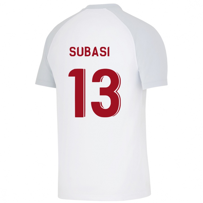 Vyrai Kadir Subasi #13 Baltas Išvykos Marškinėliai 2023/24 T-Shirt