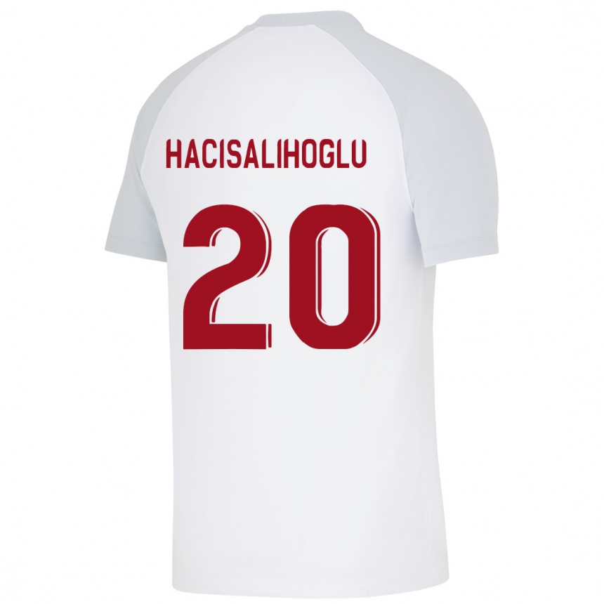 Vyrai Arda Hacisalihoglu #20 Baltas Išvykos Marškinėliai 2023/24 T-Shirt