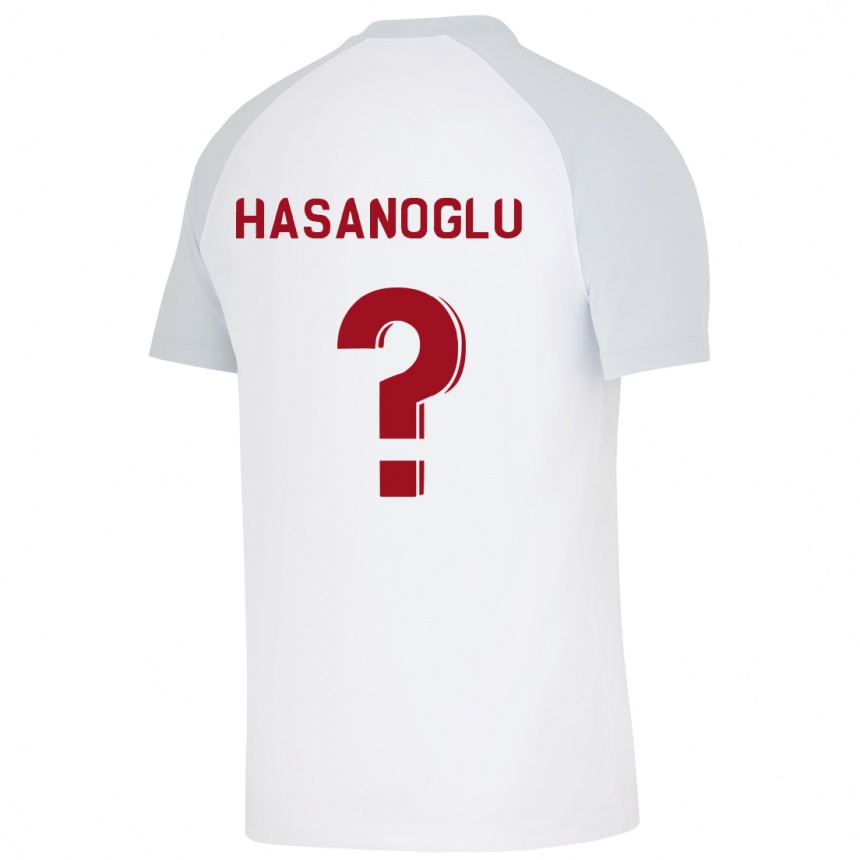 Vyrai Cinar Hasanoglu #0 Baltas Išvykos Marškinėliai 2023/24 T-Shirt