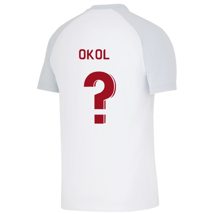 Vyrai Umut Okol #0 Baltas Išvykos Marškinėliai 2023/24 T-Shirt