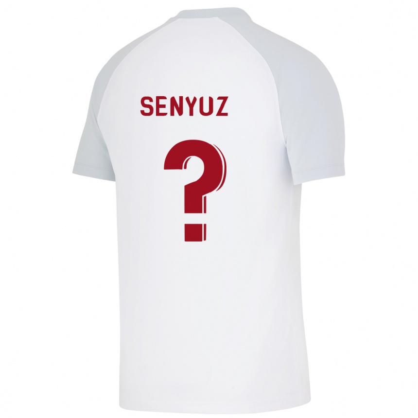 Vyrai Kerem Senyüz #0 Baltas Išvykos Marškinėliai 2023/24 T-Shirt