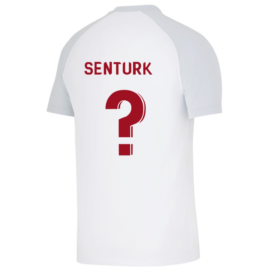 Vyrai Haktan Sentürk #0 Baltas Išvykos Marškinėliai 2023/24 T-Shirt