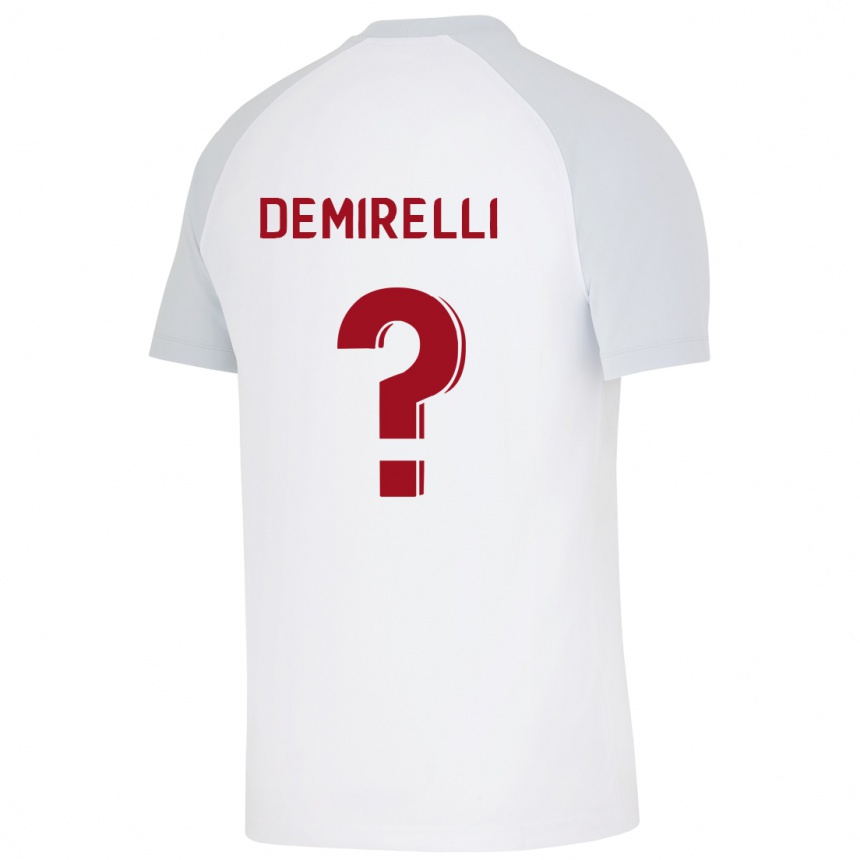 Vyrai Ahmet Demirelli #0 Baltas Išvykos Marškinėliai 2023/24 T-Shirt