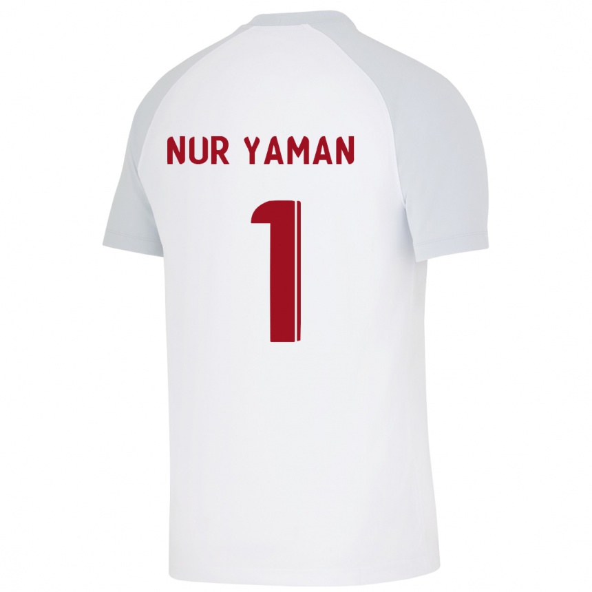 Vyrai Gamze Nur Yaman #1 Baltas Išvykos Marškinėliai 2023/24 T-Shirt