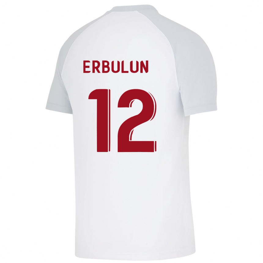 Vyrai Helin Erbulun #12 Baltas Išvykos Marškinėliai 2023/24 T-Shirt