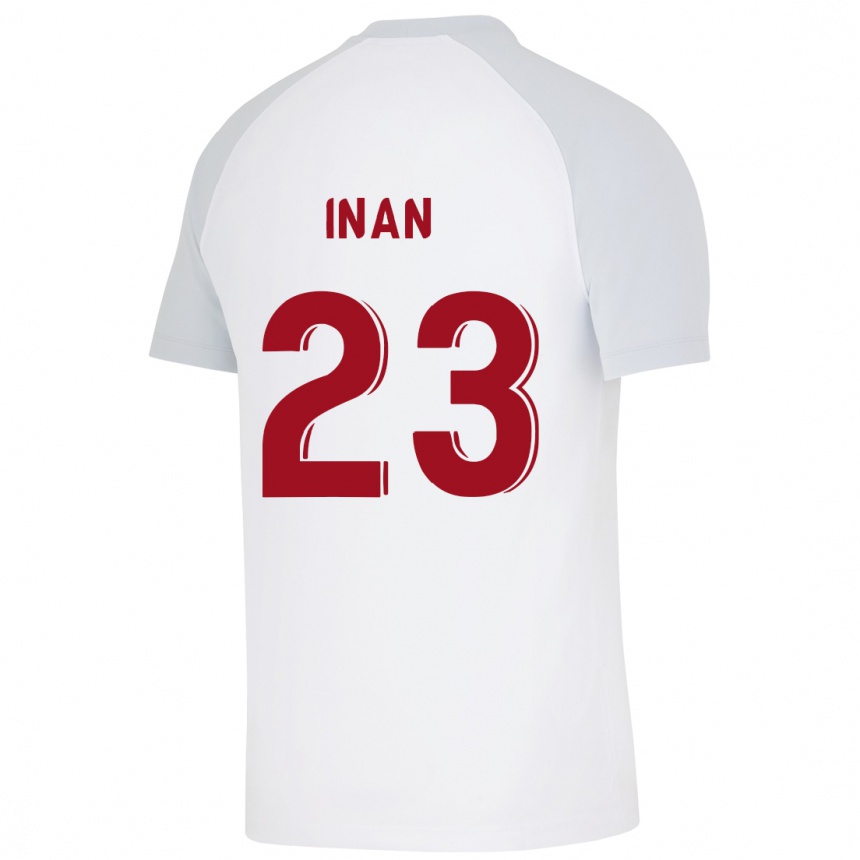 Vyrai Müge İnan #23 Baltas Išvykos Marškinėliai 2023/24 T-Shirt