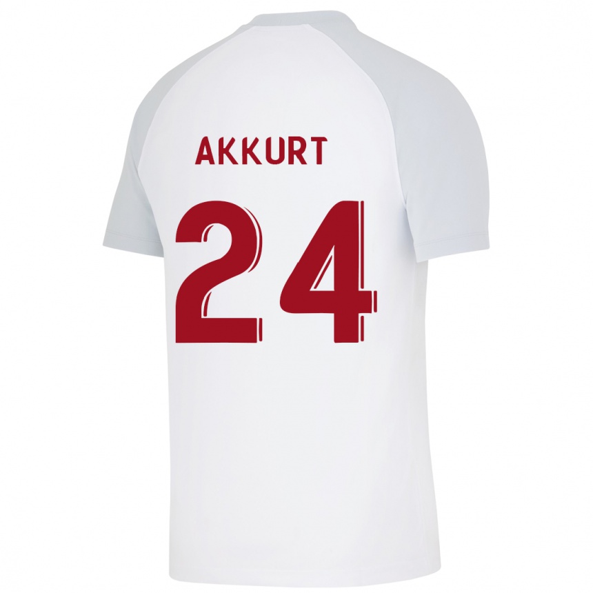 Vyrai Arzu Akkurt #24 Baltas Išvykos Marškinėliai 2023/24 T-Shirt