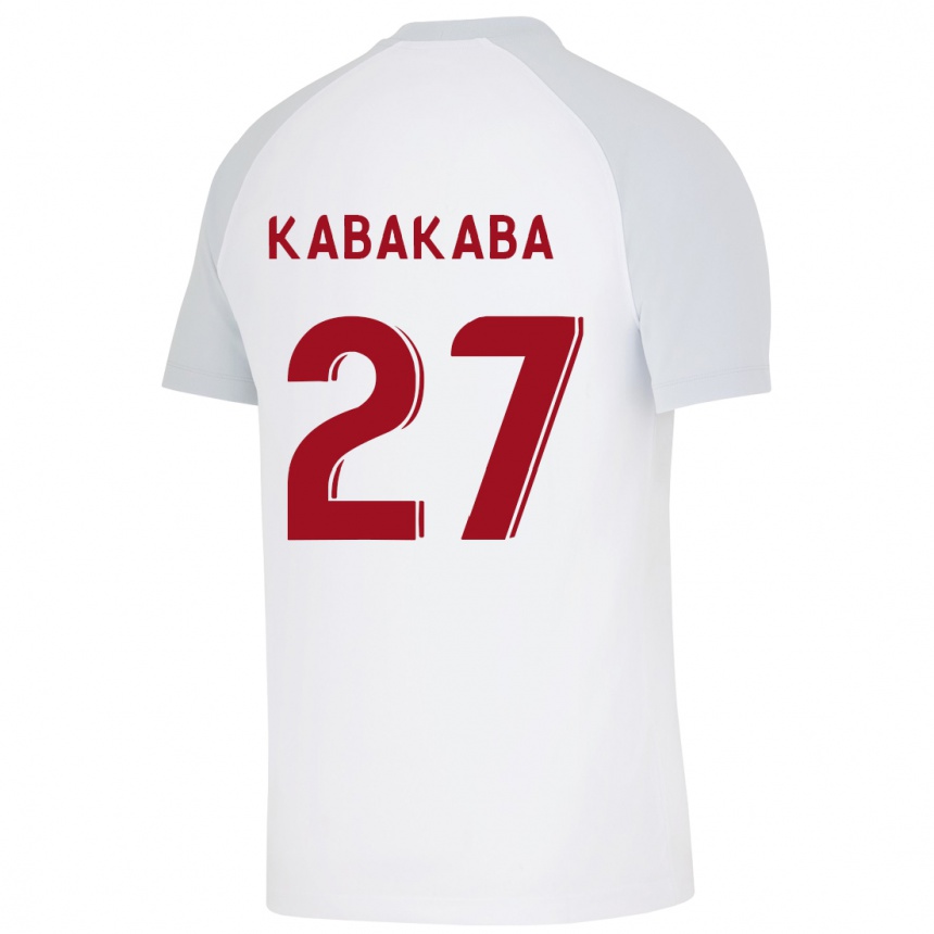 Vyrai Naomie Kabakaba #27 Baltas Išvykos Marškinėliai 2023/24 T-Shirt