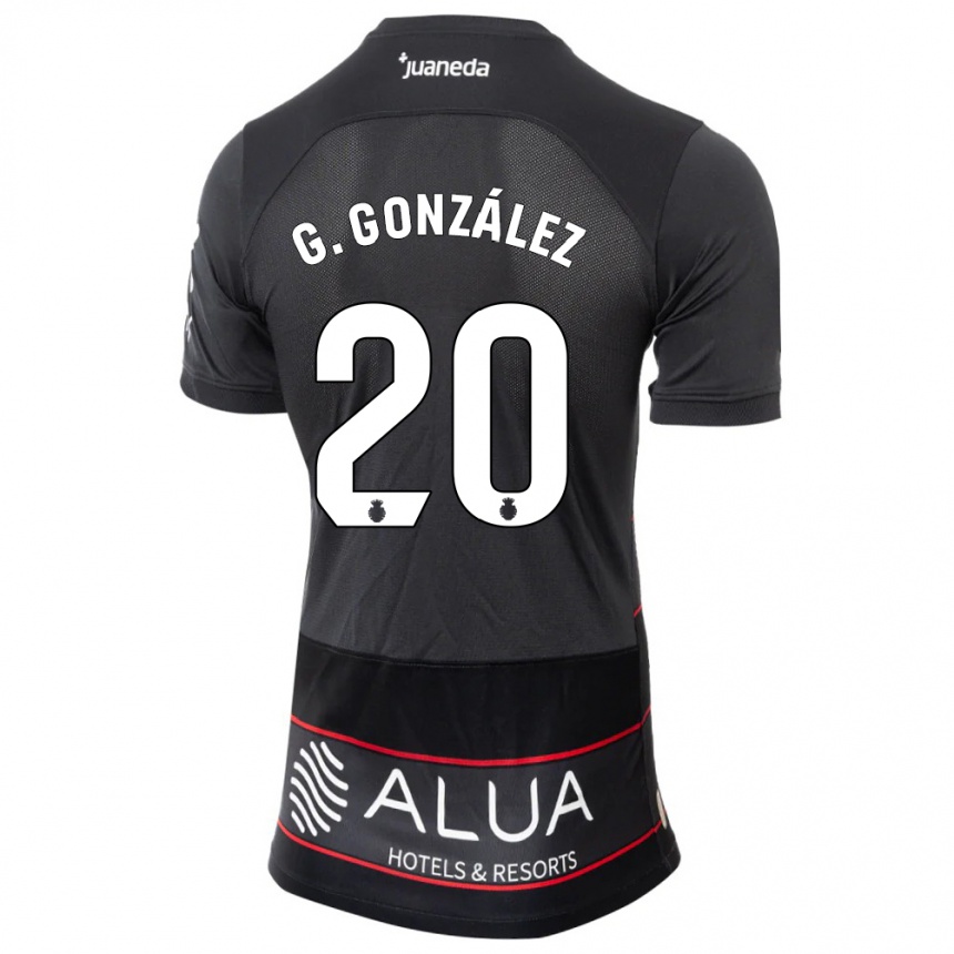 Vyrai Giovanni González #20 Juoda Išvykos Marškinėliai 2023/24 T-Shirt
