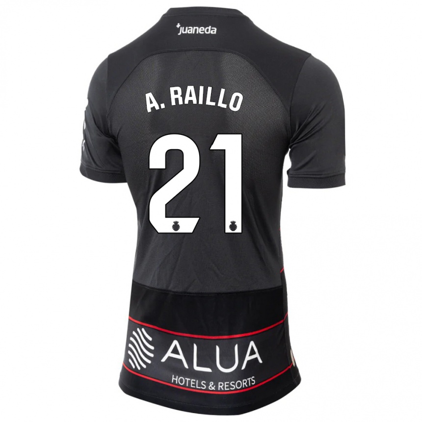 Vyrai Antonio Raíllo #21 Juoda Išvykos Marškinėliai 2023/24 T-Shirt