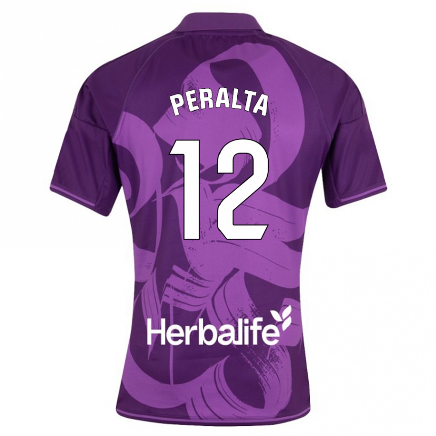 Vyrai Fernando Peralta #12 Violetinė Išvykos Marškinėliai 2023/24 T-Shirt