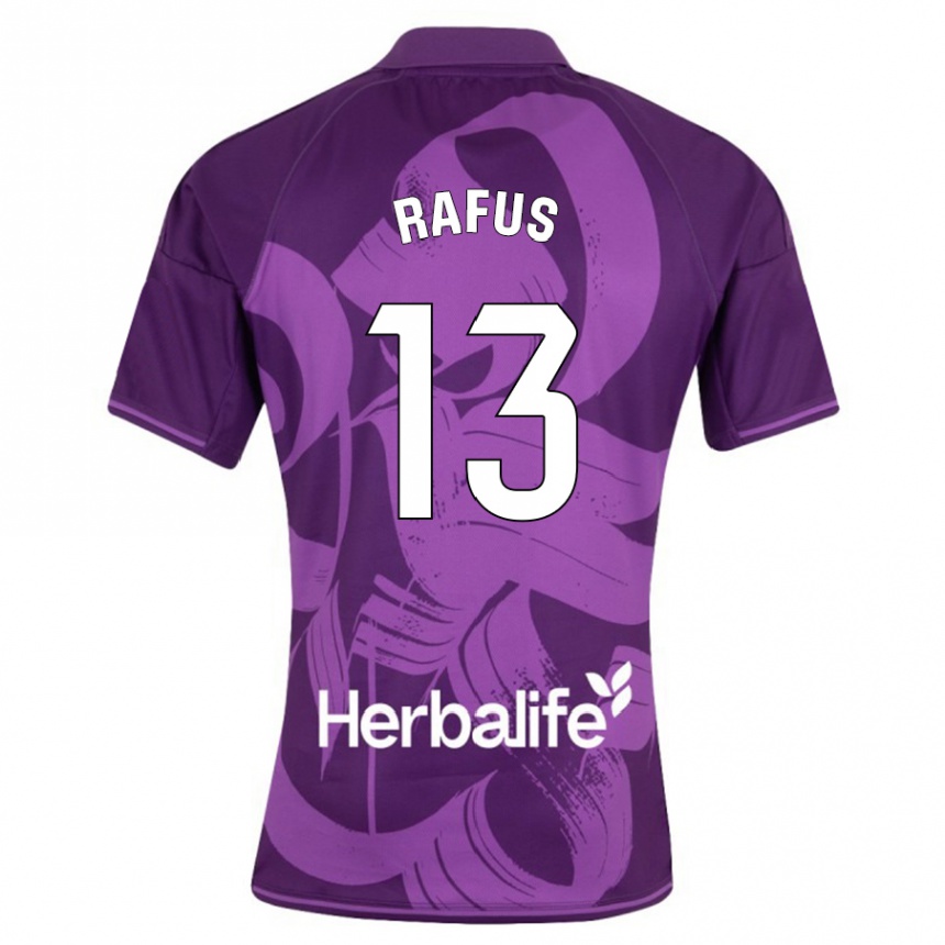 Vyrai Arnau Rafus #13 Violetinė Išvykos Marškinėliai 2023/24 T-Shirt