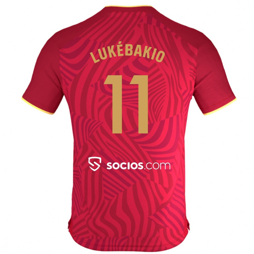 Vyrai Dodi Lukébakio #11 Raudona Išvykos Marškinėliai 2023/24 T-Shirt