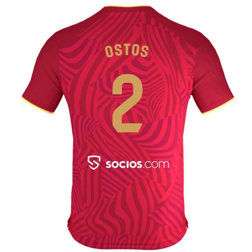 Vyrai Fran Ostos #2 Raudona Išvykos Marškinėliai 2023/24 T-Shirt