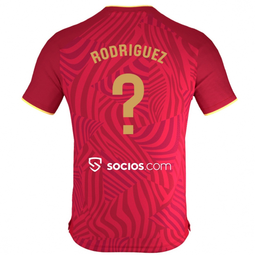 Vyrai Carlos Rodríguez #30 Raudona Išvykos Marškinėliai 2023/24 T-Shirt