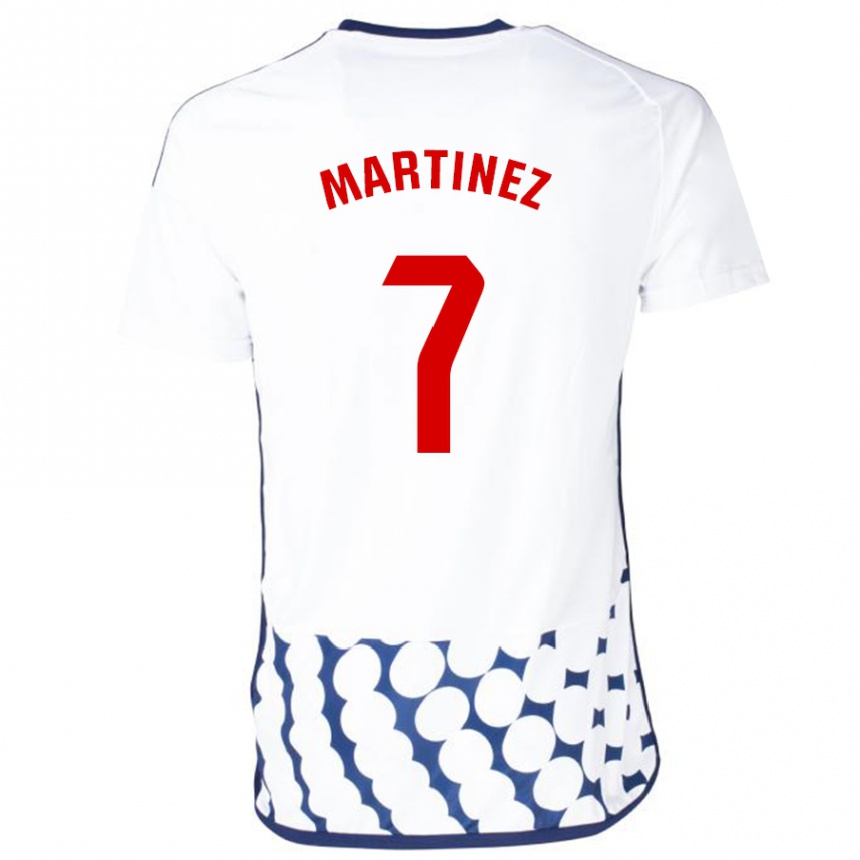 Vyrai Gabri Martínez #7 Baltas Išvykos Marškinėliai 2023/24 T-Shirt