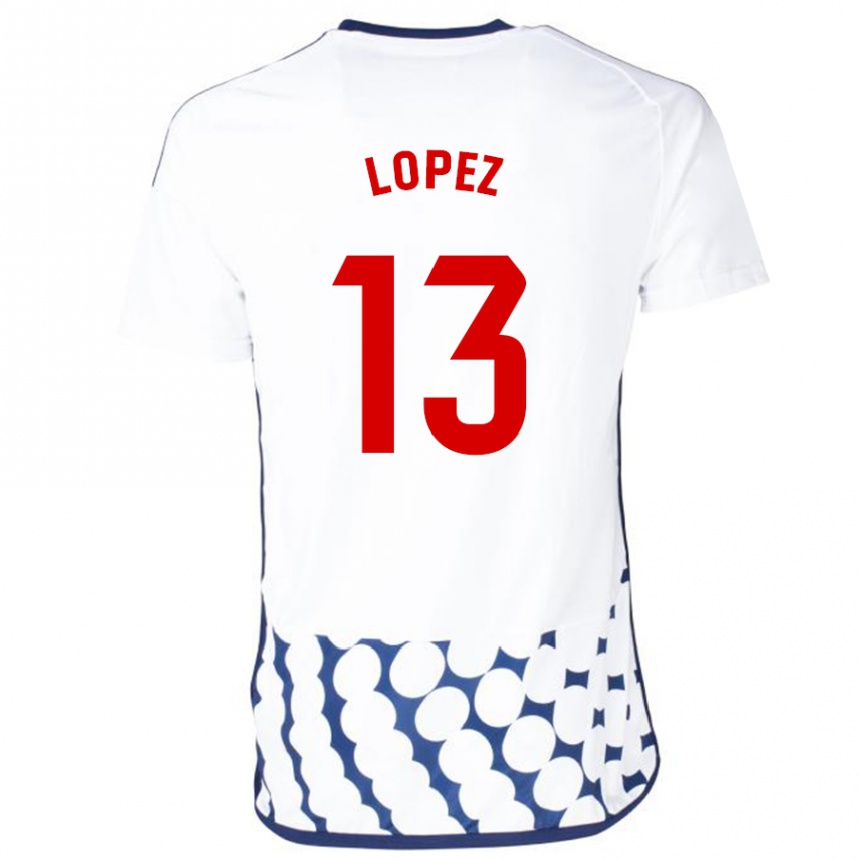 Vyrai Luis López #13 Baltas Išvykos Marškinėliai 2023/24 T-Shirt