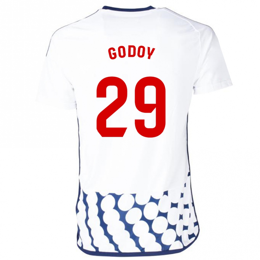 Vyrai Alan Godoy #29 Baltas Išvykos Marškinėliai 2023/24 T-Shirt