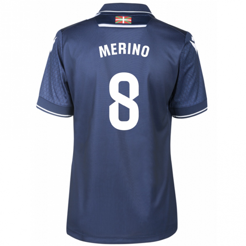 Vyrai Mikel Merino #8 Karinis Jūrų Laivynas Išvykos Marškinėliai 2023/24 T-Shirt