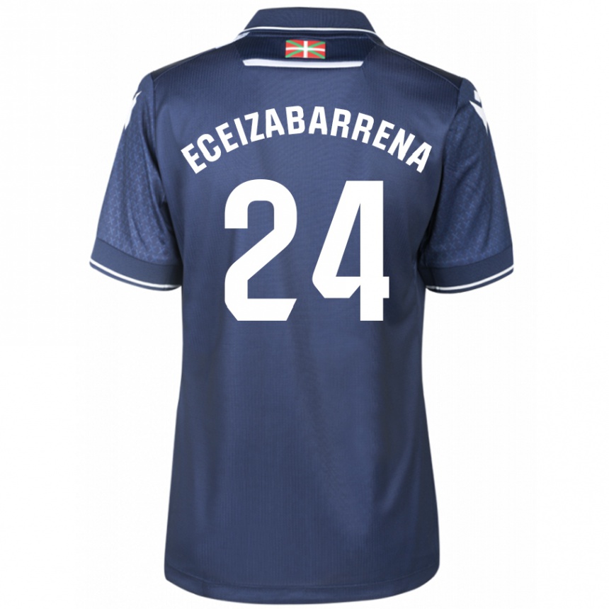 Vyrai Jon Eceizabarrena #24 Karinis Jūrų Laivynas Išvykos Marškinėliai 2023/24 T-Shirt