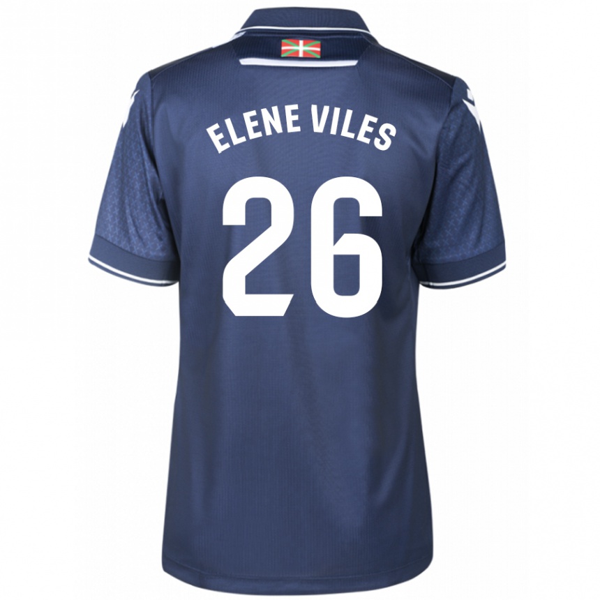 Vyrai Elene Viles Odriozola #26 Karinis Jūrų Laivynas Išvykos Marškinėliai 2023/24 T-Shirt