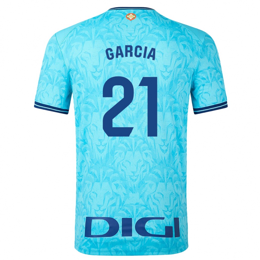 Vyrai Beñat García #21 Dangaus Mėlynumo Išvykos Marškinėliai 2023/24 T-Shirt