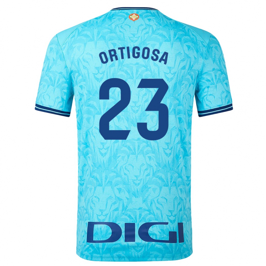 Vyrai Aritz Ortigosa #23 Dangaus Mėlynumo Išvykos Marškinėliai 2023/24 T-Shirt