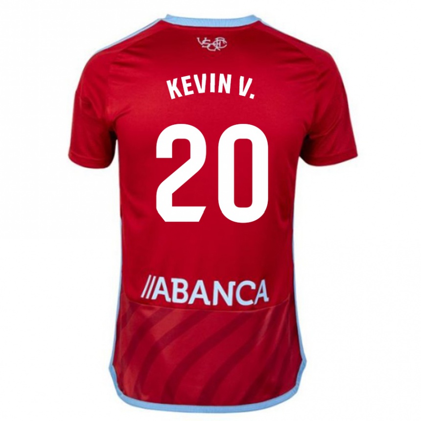 Vyrai Kevin Vázquez #20 Raudona Išvykos Marškinėliai 2023/24 T-Shirt