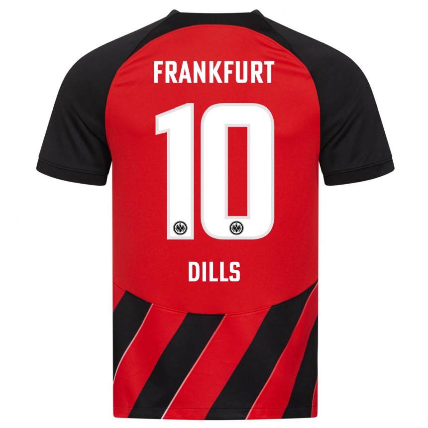 Moteriškas Marvin Dills #10 Raudona Juoda Namų Marškinėliai 2023/24 T-Shirt