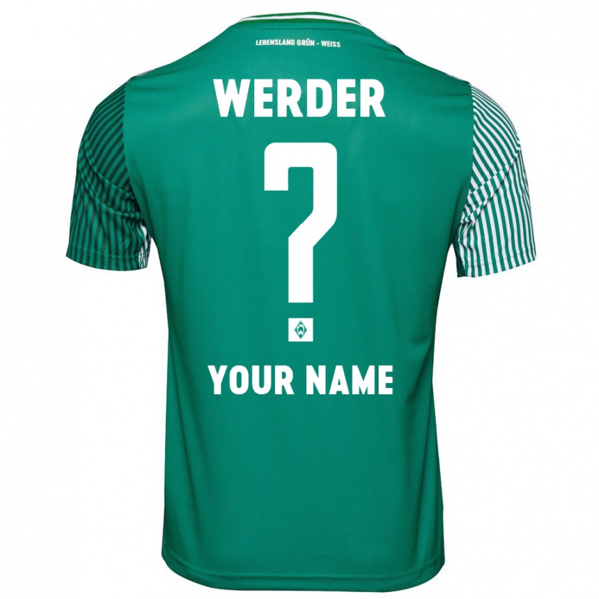 Moteriškas Jūsų Vardas #0 Žalias Namų Marškinėliai 2023/24 T-Shirt