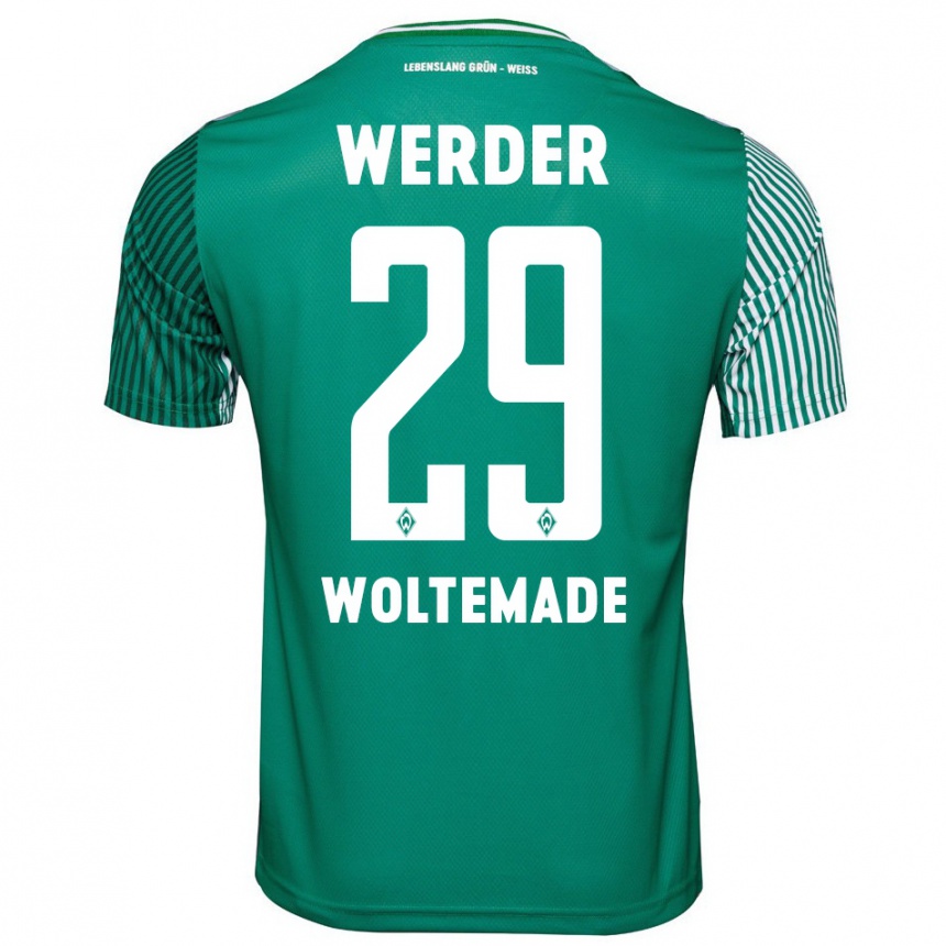 Moteriškas Nick Woltemade #29 Žalias Namų Marškinėliai 2023/24 T-Shirt