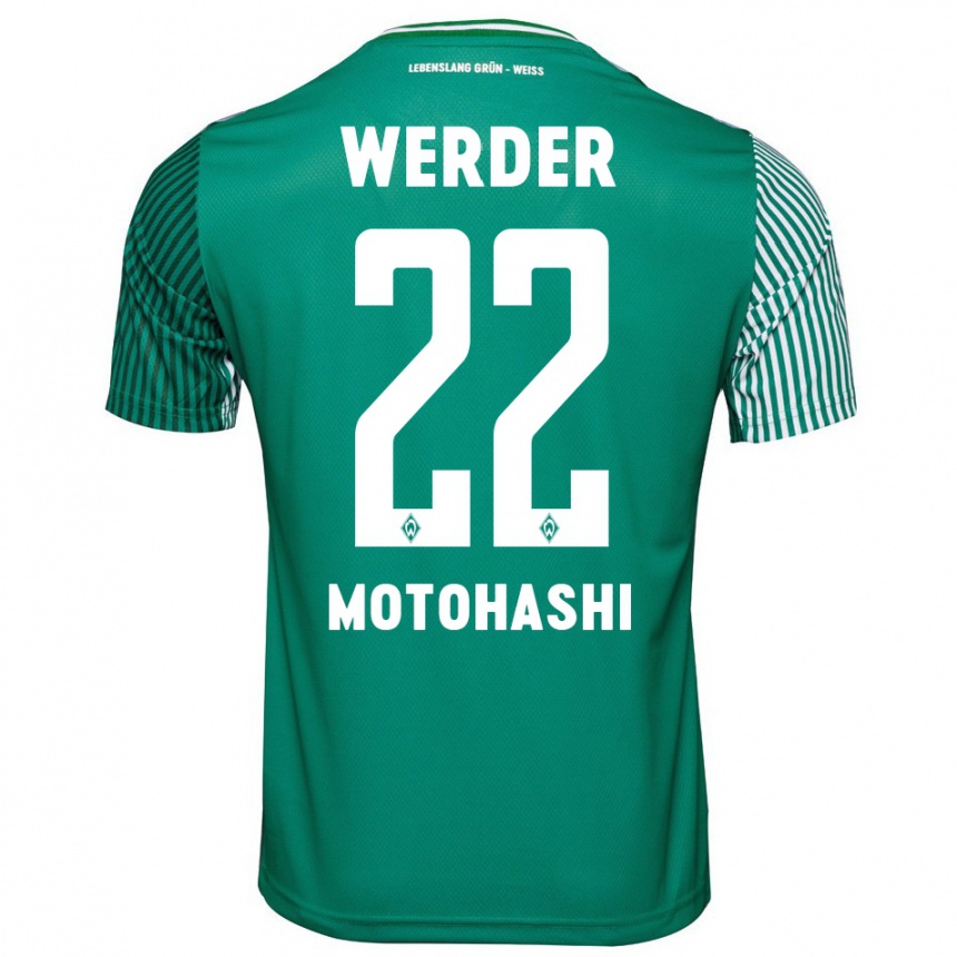 Moteriškas Yuzuki Motohashi #22 Žalias Namų Marškinėliai 2023/24 T-Shirt